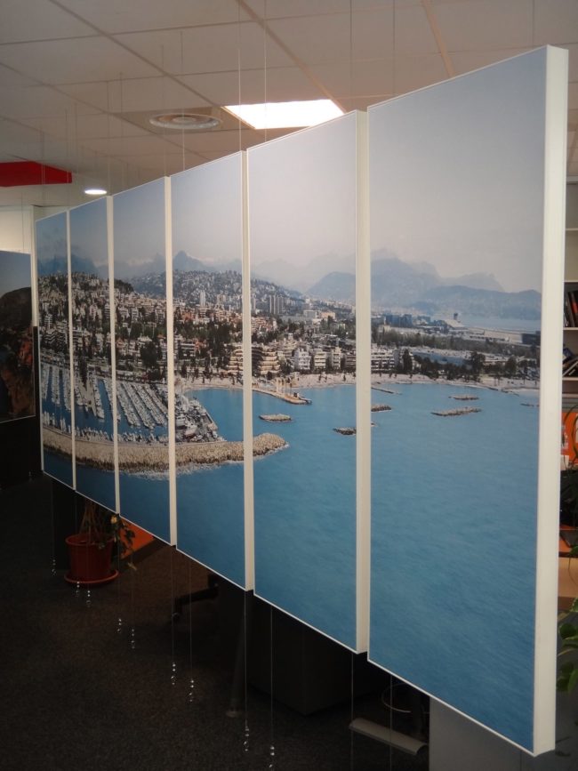 cadres acoustiques suspendus