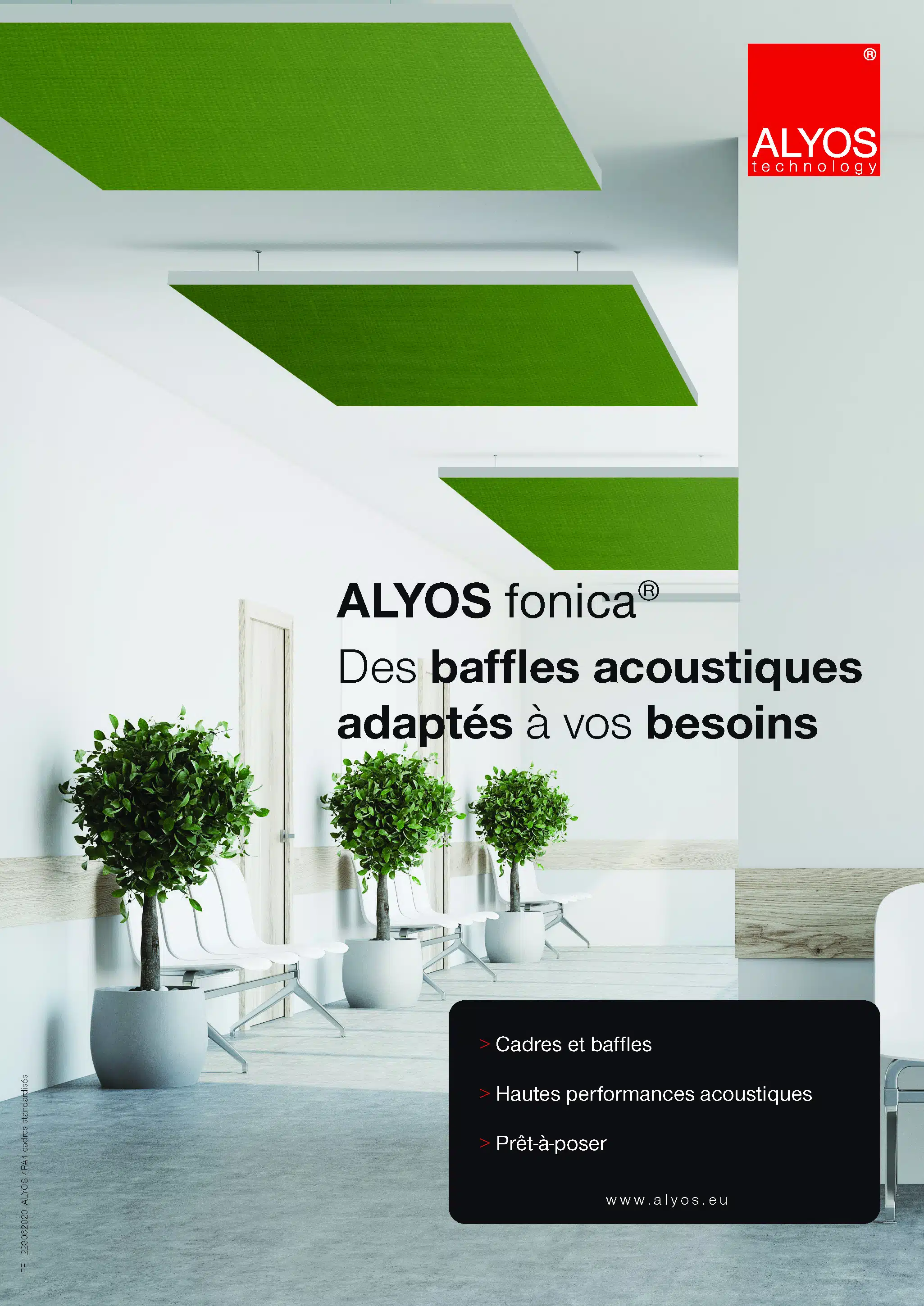 Plafond acoustique et système de mur phonique - ALYOS technology